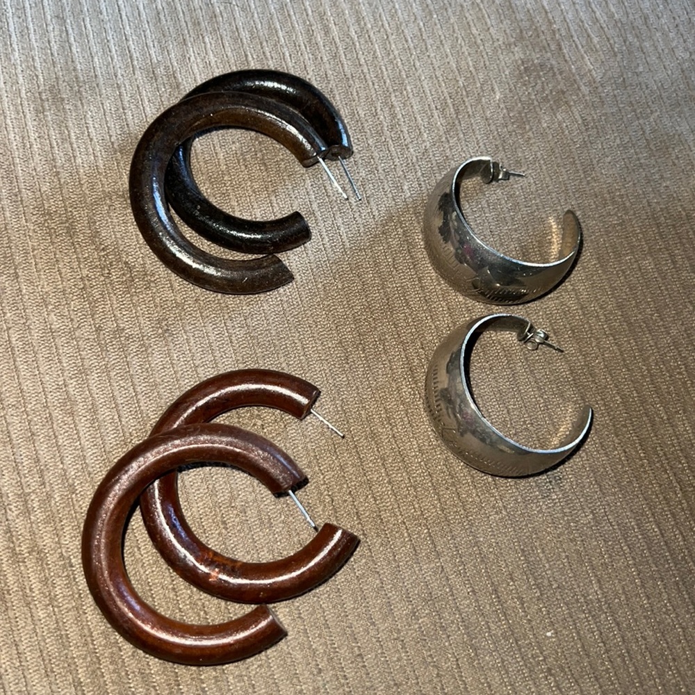 3 pairs of Vintage Earrings